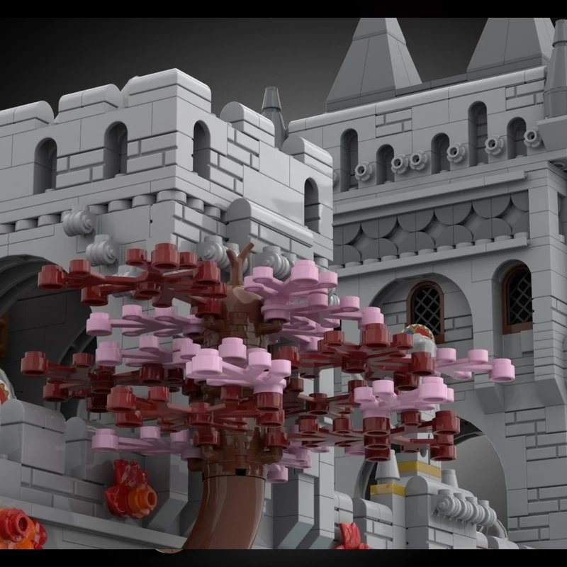 MOC building block toy Medieval Castle Bridge Model 3168 pieces Creative holiday gift suitable for all architecture enthusiasts