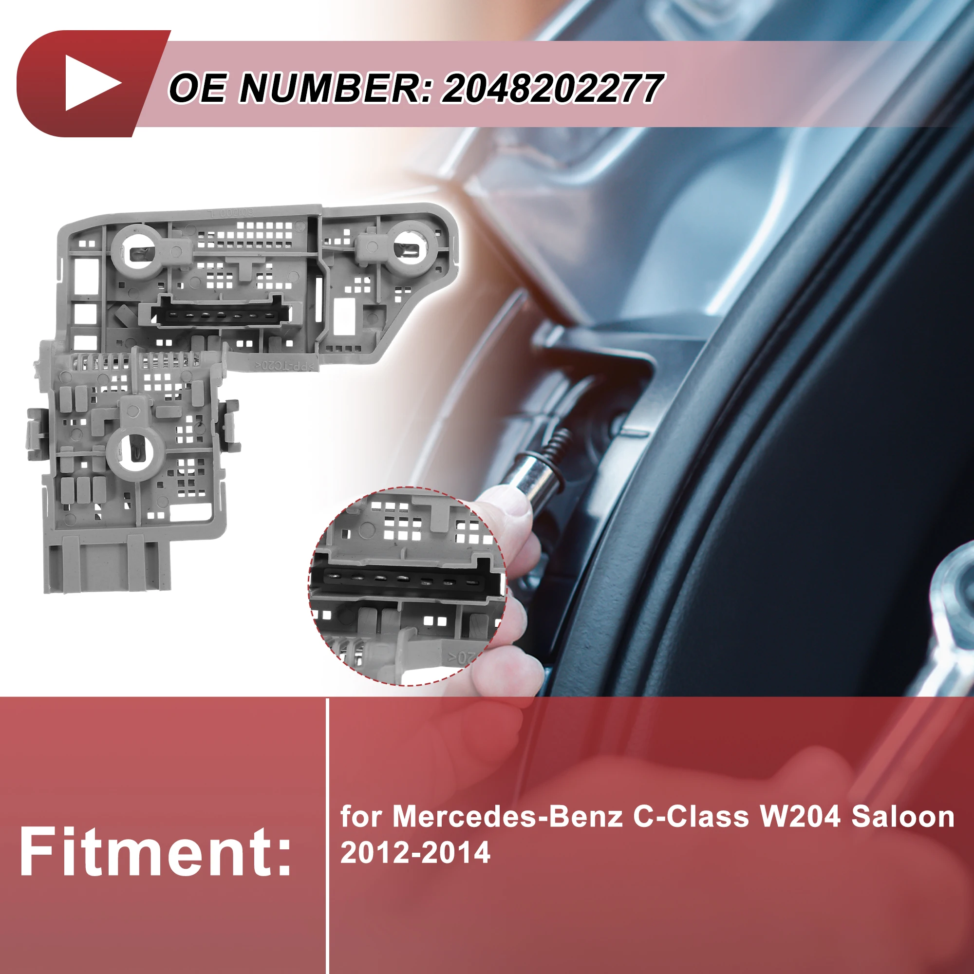 

X Autohaux 1 Pc Light Socket for Mercedes-Benz C-Class W204 Saloon 2012-2014 No.2048202277