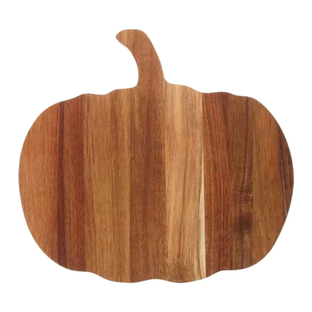 1pcs Halloween Pumpkin Shaped Cutting Board Wood Pizza Steak Bread Board for Vegetables Carving Meat Food Prep Countertop Hotel
