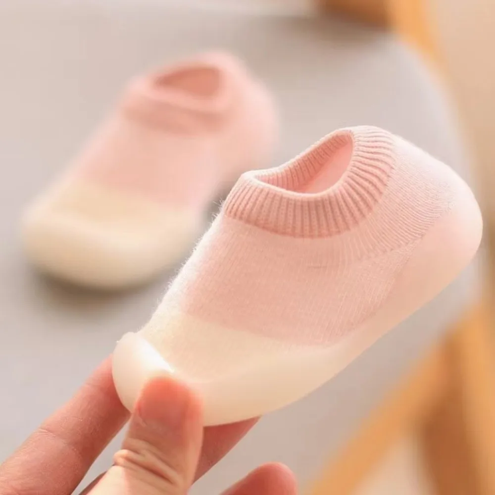 First Walkers Non-Slip Sole Socks Shoes Knitted Rubber Walking Shoes Soft Booties