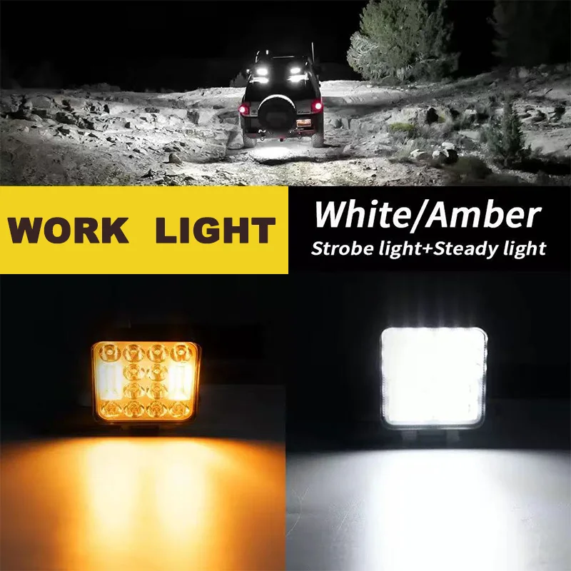 Супер яркие 24 светодиодные фонари 4x4 для внедорожных дальнего света Spot Flood Combo Beam для Jeep Pickup Truck ATV UTV 12V 24V