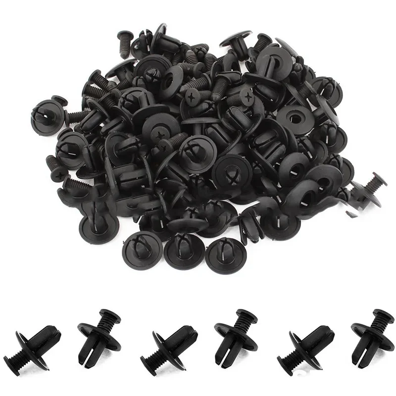 10/20/30/50PCS Universal 8mm Snap Car Fender Rivets Fender Bumper Trunk Fasteners Car Expansion Screws Bumper Snap Auto Parts