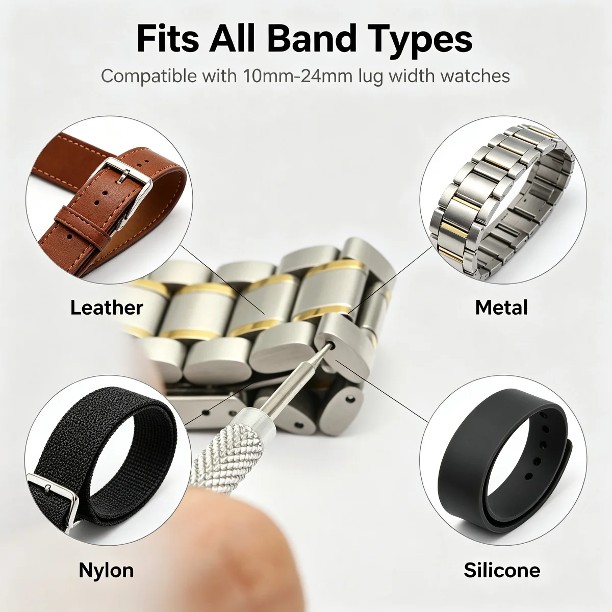 Metal Watch Strap Repair Tool Replacement Spring Rod Connecting Pin Removal Tool