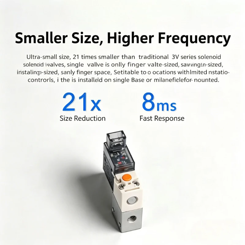 Micro Pneumatic Solenoid Valve Combination with Positive Pressure and Negative Pressure Adopts 2/3-way NC Valve 12V 24V 220V