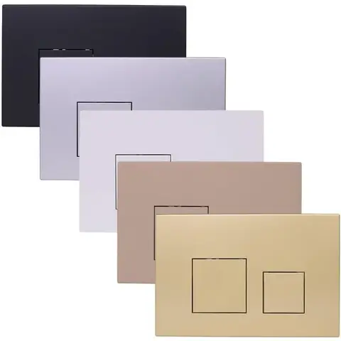 GEBERIT 변기용 이중 플러시 액추에이터 플레이트, UP300 변기 탱크 이중 플러시 플레이트 교체 사각형 푸시 버튼(금색)