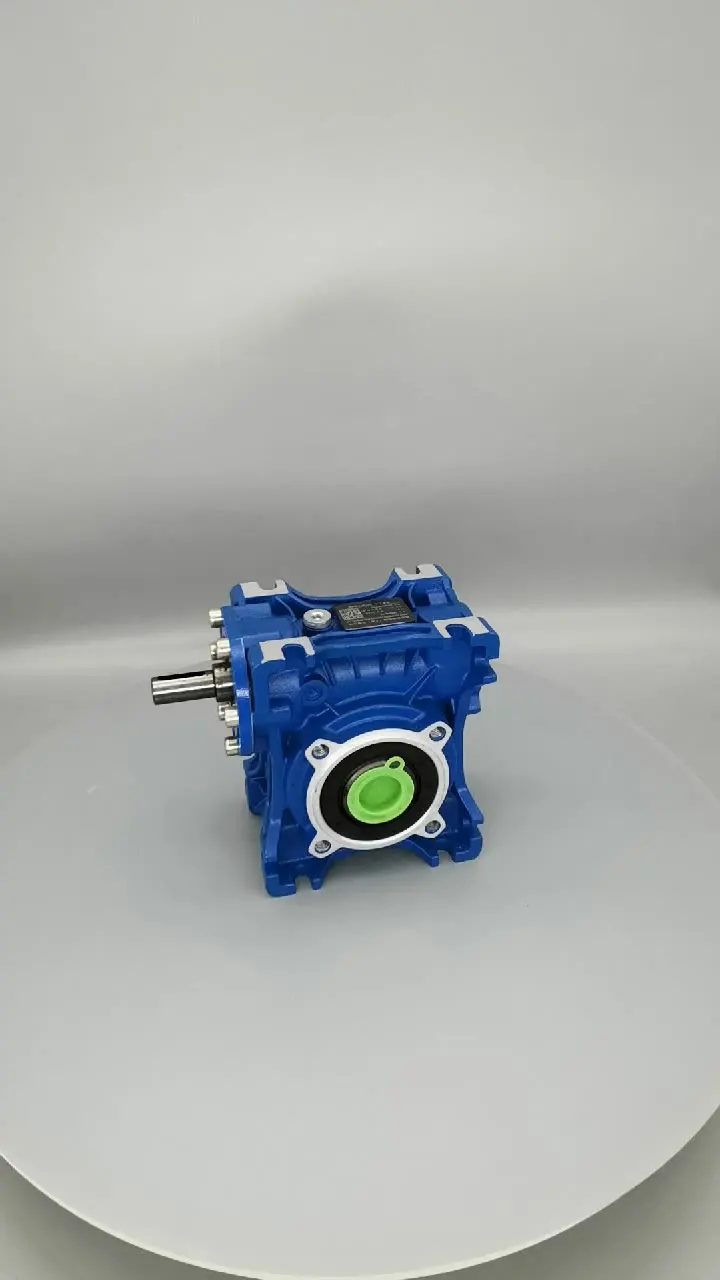 Hot Sale Power Small NMRV 063 Worm Gear Speed Reducer For Aluminum Alloy Gearbox Belt Conveyor Hollow Output Shaft