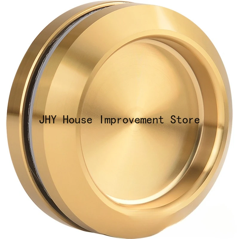 Glass door bath room dark handle sliding door buckle hand invisible cabinet non-punching round handle