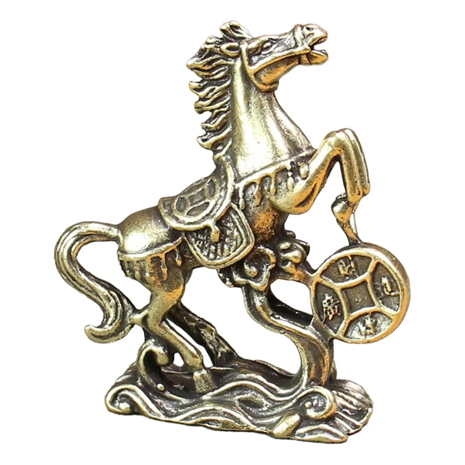 Horse Figurine Animal Sculpture Decor Artwork Birthday Gift,Small Horse Ornament Horse Statue for Table Living Room Bookcase