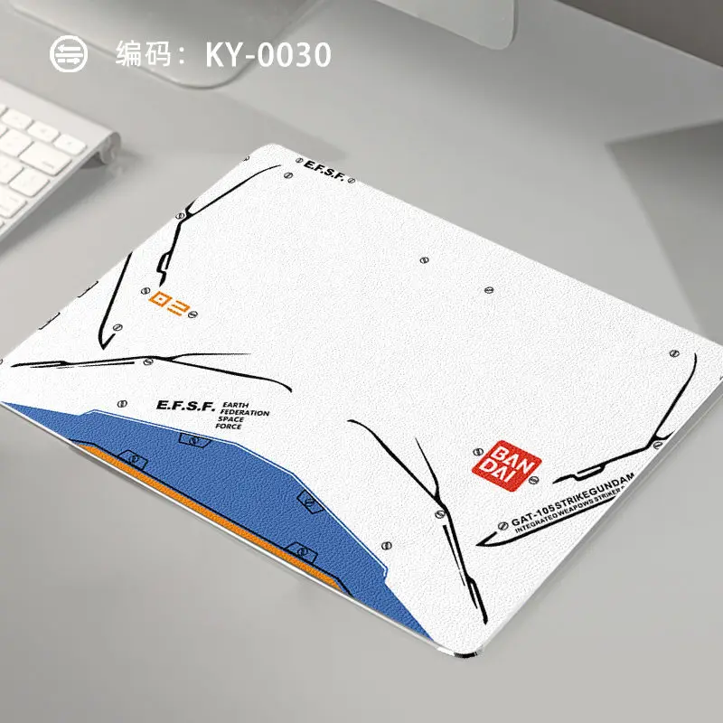 30x24cm Aluminum Alloy Gaming Mouse Pad with Metal PU Leather Surface Hard Anti-Slip Mat Clear Print for Computer Mouse