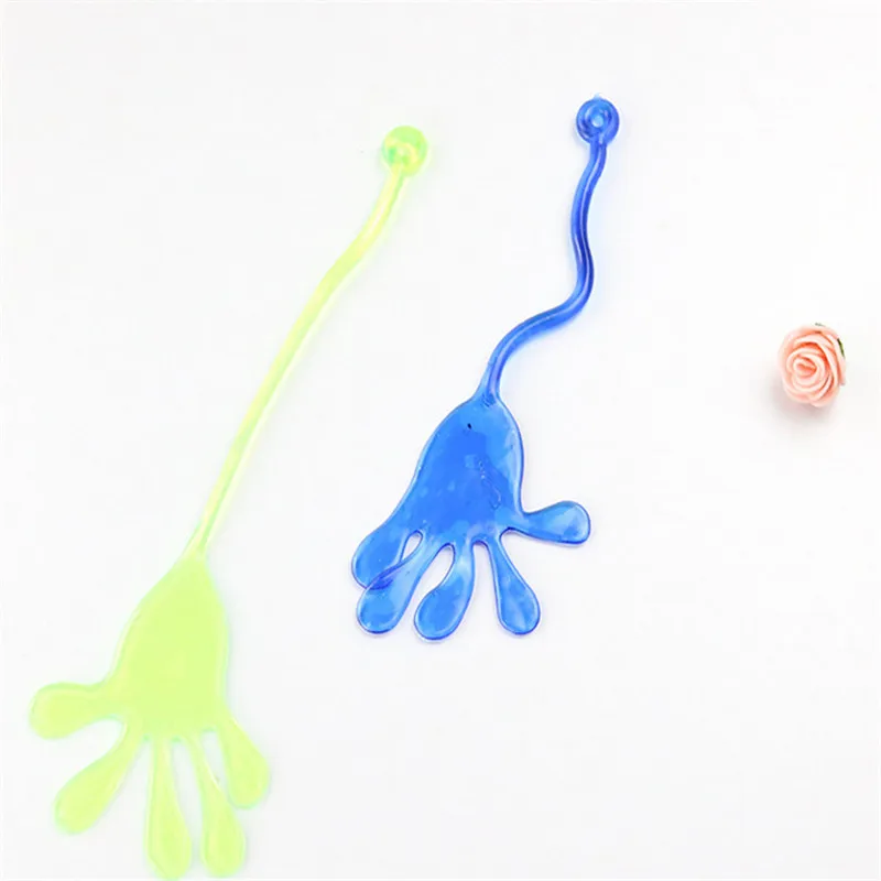 2/5pcs Cute Glitter Sticky Hands Gag divertente Gadget per adulti scherzi pratici Gag Lover regali giocattoli per bambini Baby Kids