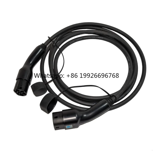 

Трехфазный кабель для зарядки электромобилей Type 2, 22 кВт, штекер-гнездо, T2 EV кабель