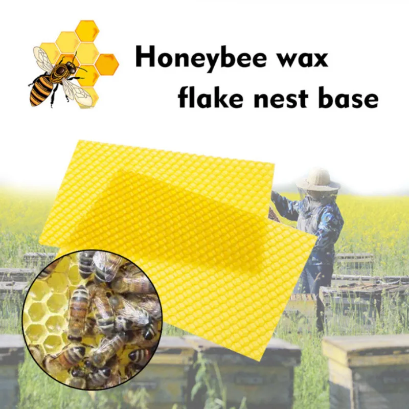 30PCS 13.3*9cm Bee Wax Foundations Beekeeping Tools Beehive Beehive Nest Sheet Beekeeper Equipment