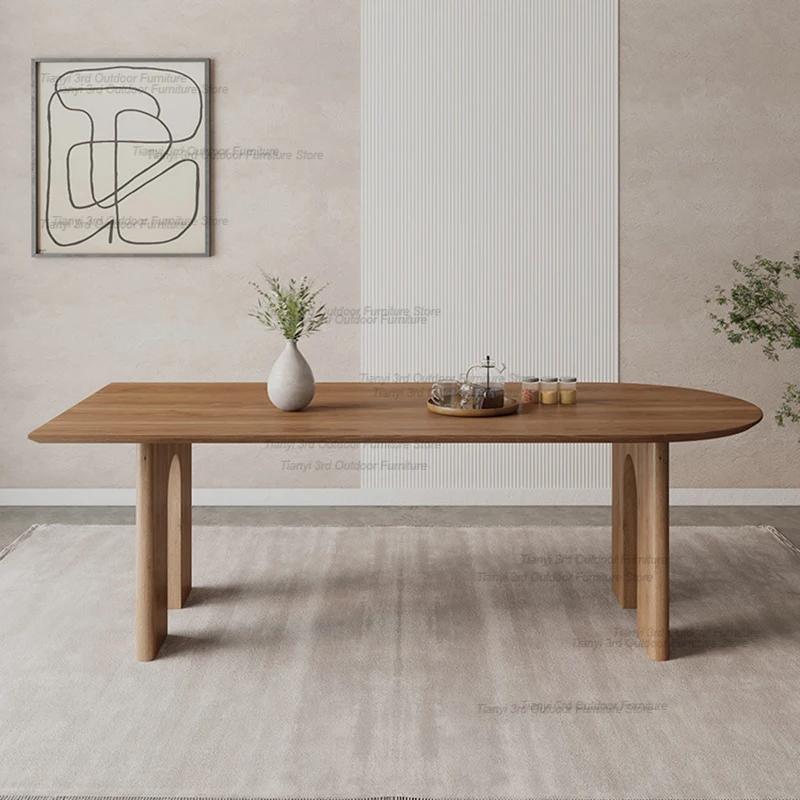 Nordic Living Room Dining Table Coffee Modern Wooden Kitchen Dining Tables Minimalist Design Dinette Home Furniture Comedor LLDT