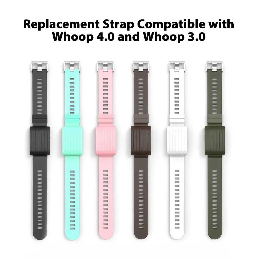 New For WHOOP 4.0 Replacement Band Solid Color Silicone Sport Strap One Piece Pin Buckle Wristband Fitness Accessories
