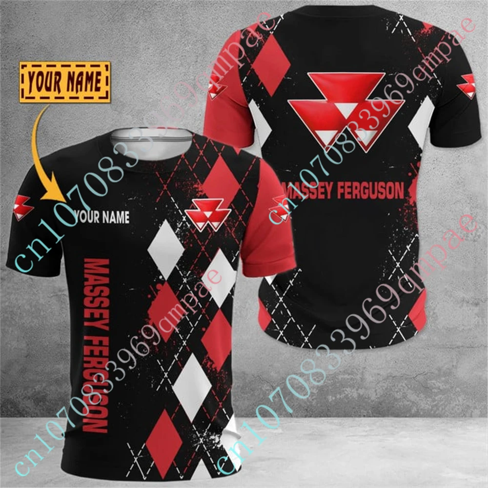 Massey Ferguson Clothing Unisex T-shirts Anime Oversized T-shirt Harajuku Short Sleeve Casual T Shirt For Men Women Custom Logo