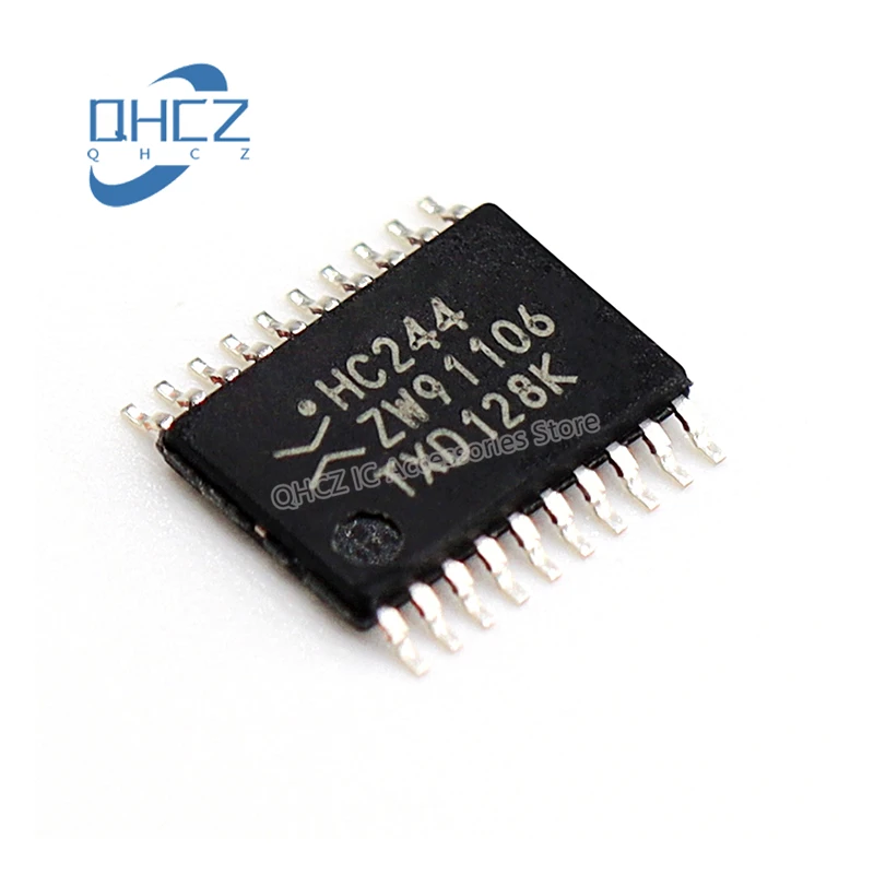 10pcs 74HC244PW TSSOP-20 Dense Pin SMD Logic-Buffer Driver Transceiver New and Original IC Chip In Stock