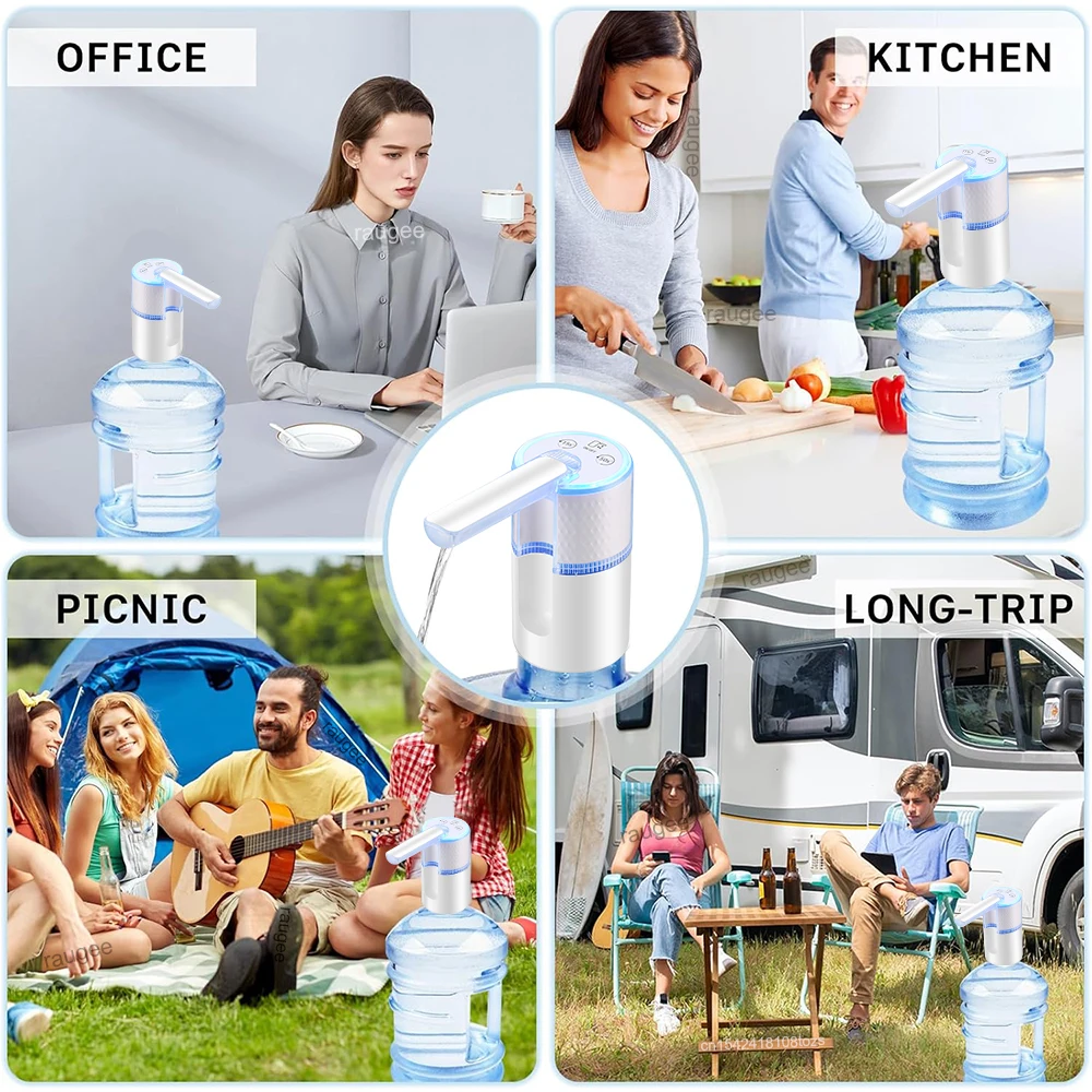 전기 식수 펌프 갤런 음료수용 자동 물병 디스펜서 가정 사무실용 접이식 물병 펌프