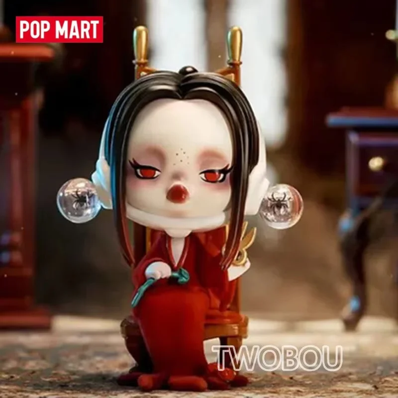 

POP MART SKULLPANDA Addams Family Series Trendy Blind Box Guess Bag Mystery Box Toys Cute Anime Figure Desktop Decoration Gift