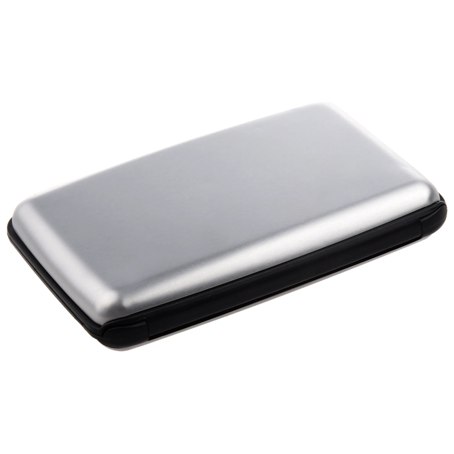 Aluminium Case Credit Card Holder Metal Wallet, One Size in Silver