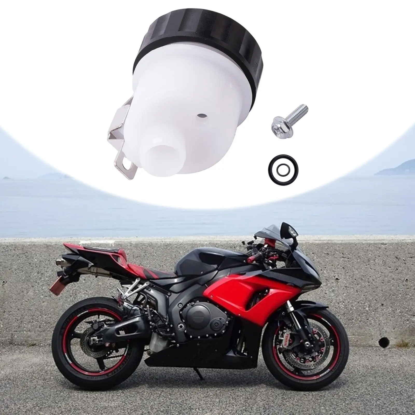 Motorcycle Clutch Reservoir Fluid Bottle Repair Parts 5.1x4.2cm Left Side for Vtr1000F 1998-2004 Simple Assembly