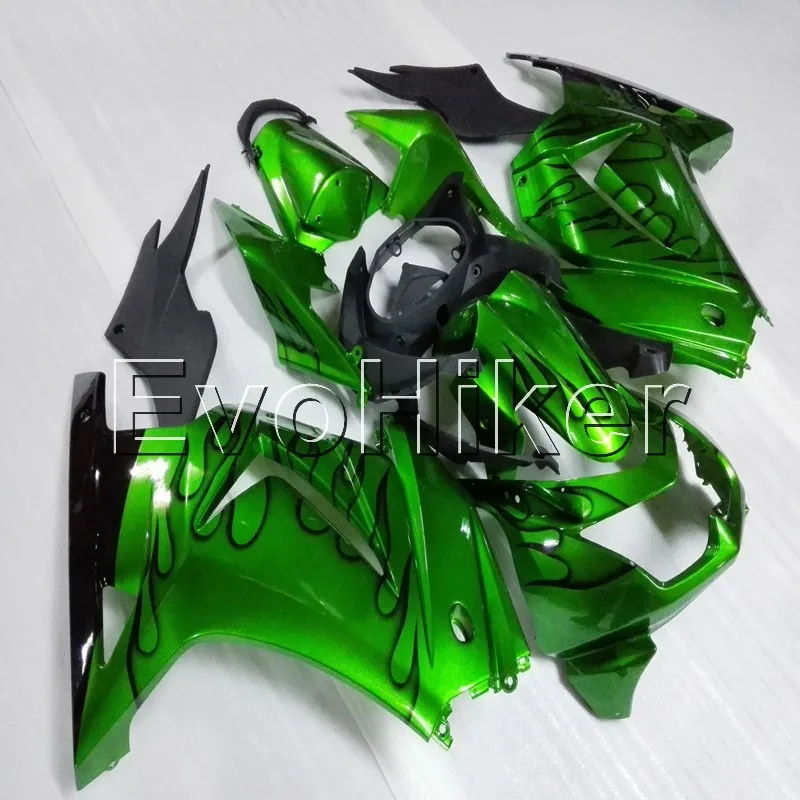 injection Fairings kit for ZX250R EX250 2008 2009 2010 2011 2012 green ZX 250R 08-12 ABS bodywork kit motorcycle fairings