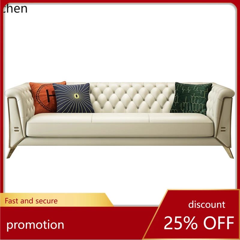 

ZML Living Room Genuine Leather Sofa Set Corner Top Layer Cowhide Sofa Set