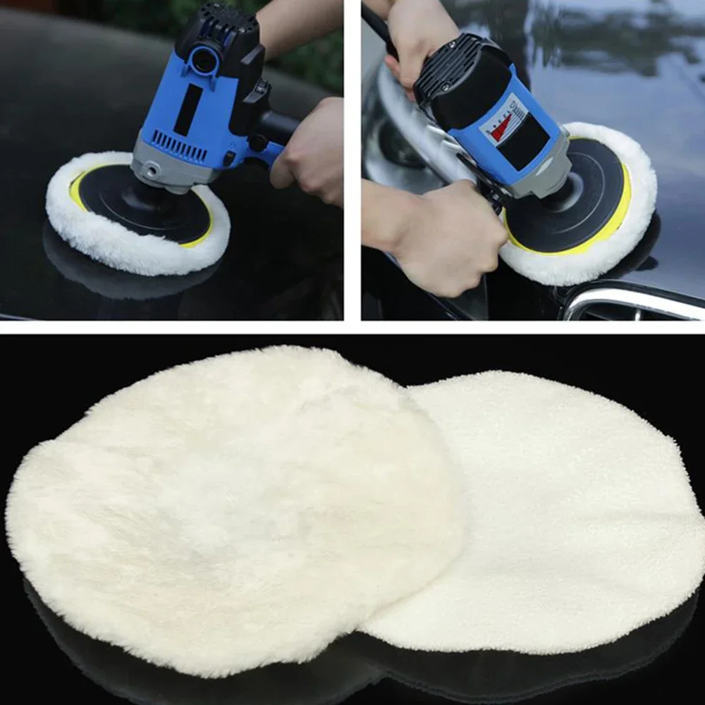 8Pcs Car Microfiber Polisher Pad 10 Inch Wash Buffer Waxing Sleeve Bonnet Polishing Hood for House Auto Cleaning Accessories