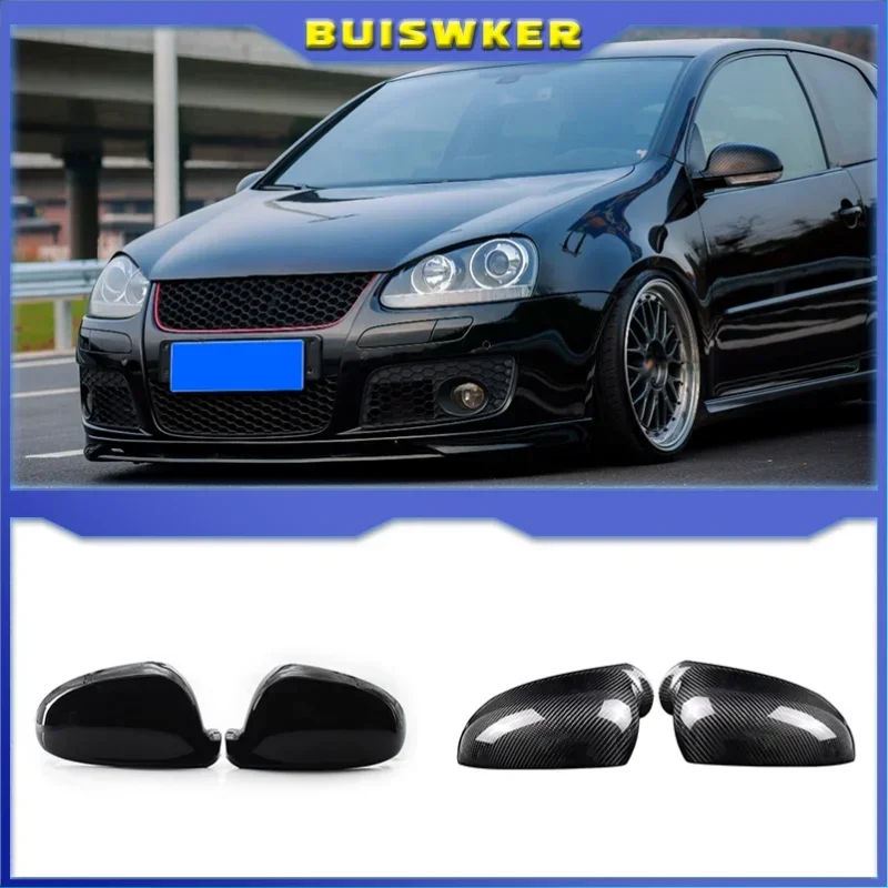 

2 pieces For VW Golf MK5 GTI Jetta 5 Passat B6 B5.5 Side Wing Mirror Covers Caps For VW Sharan Golf 5 6Plus Variant EOS 2007