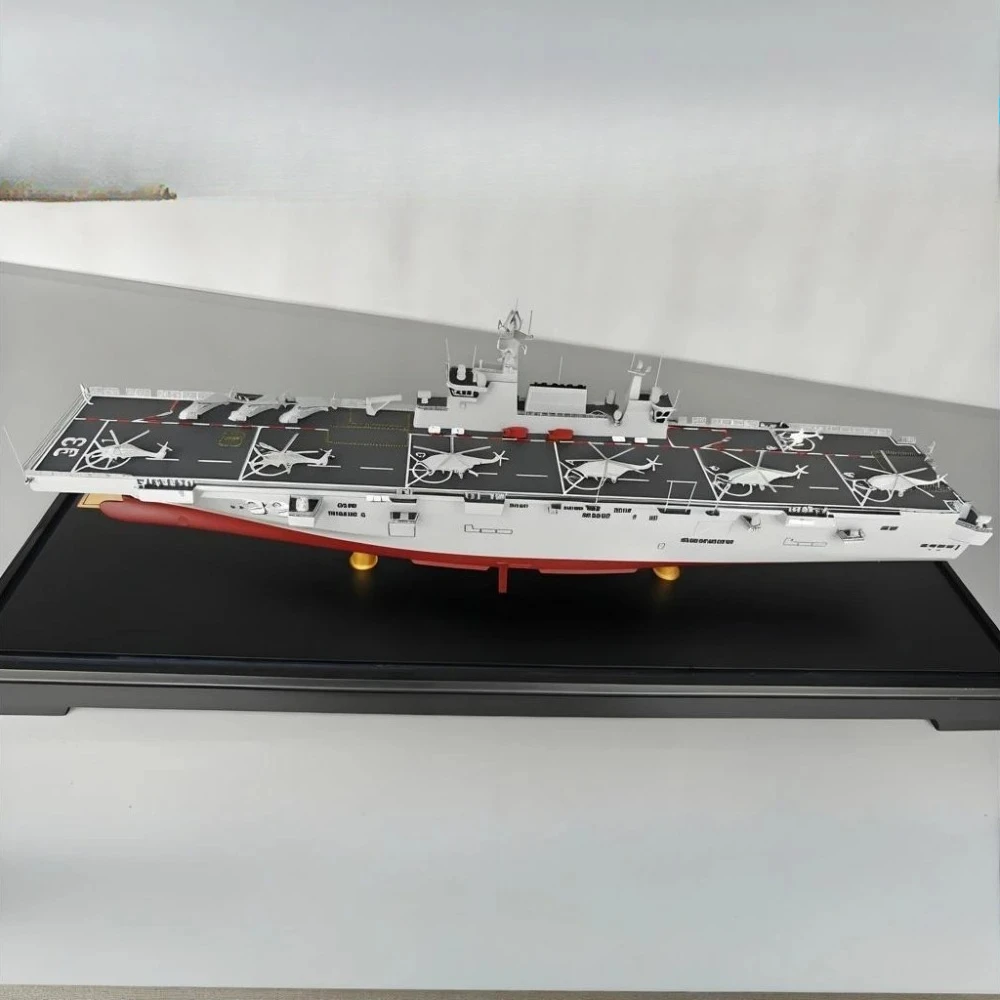 New Navy Type 075 Amphibious Assault Ship Finished Model Simulation Alloy Aircraft Carrier Warship Military Model Collection