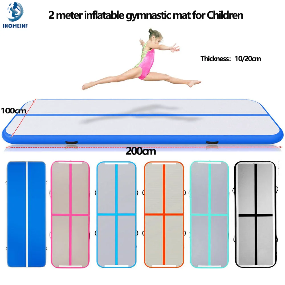 

2 Meters Inflatable Gymnastics Air Track Tumbling for Children Air Track Floor Trampoline for Home Use/Training/Cheerleading