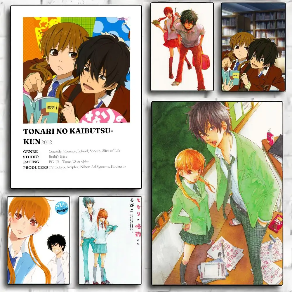 anime M-My Little Monster-R Painting Calligraphy Nature Inspired Artwork for Living Room  Home Decoration