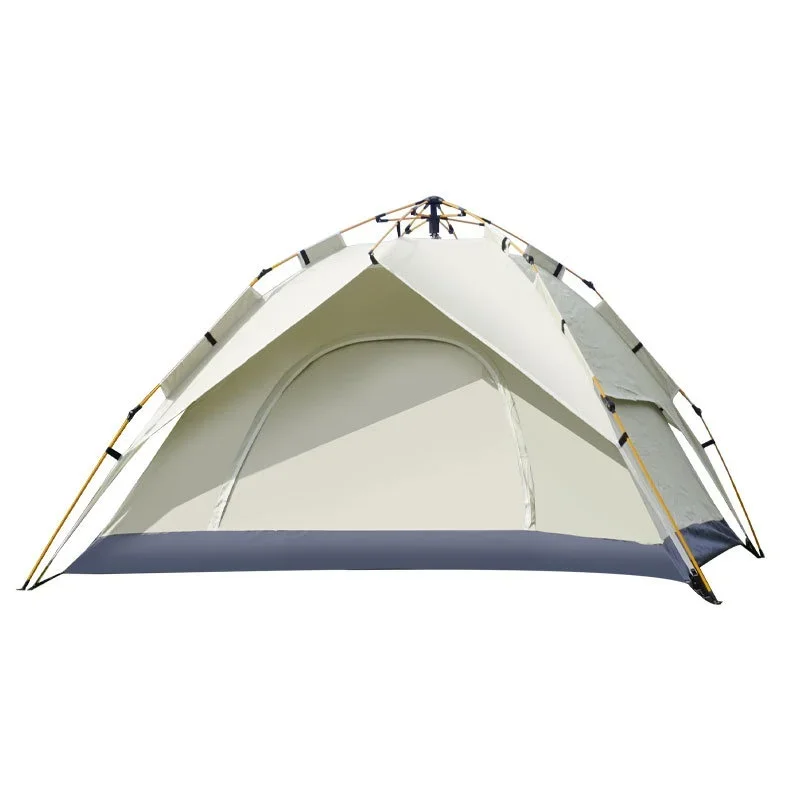 ge-Portable Luxury Single-Layer Automatic Folding Pop Tent Quick Setup Waterproof Sunshade For Outdoor Camping Fits 3-4 People