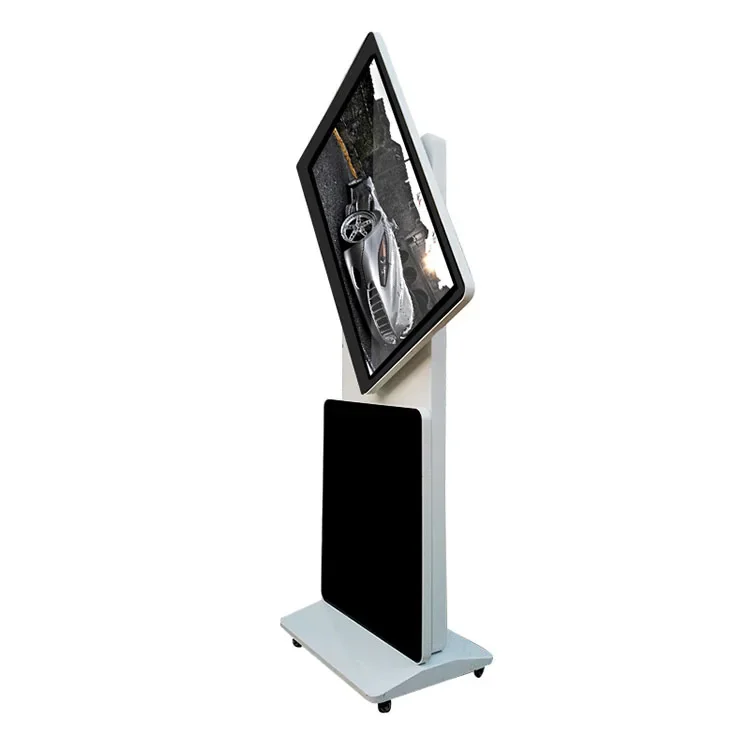 55 Inch Floor Standing Digital Signage Display Intelligent Interactive Information Kiosk Rotating Touch Screen