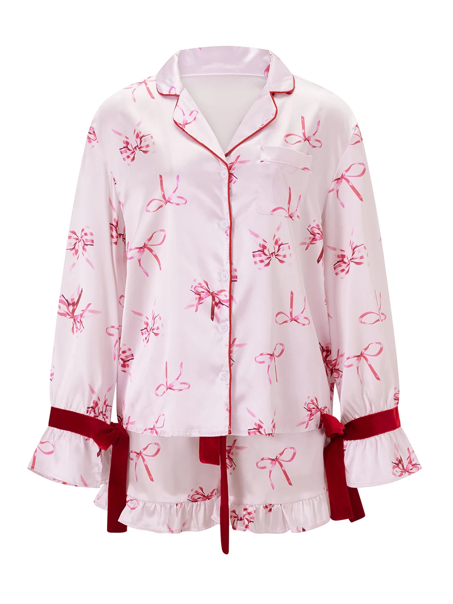 Stay Cozy in Style with Our Pink Floral Home Wear Set in S, M, L Sizes - Perfect for Lounging!