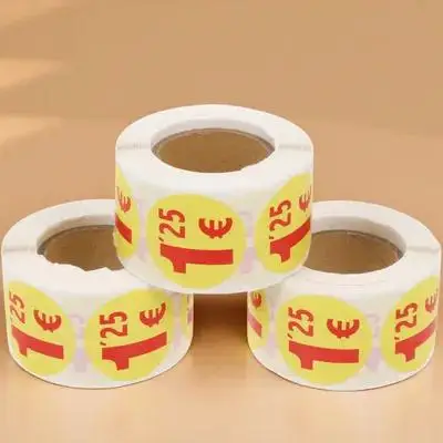 1500Pcs Blank Round Price Labels Self Adhesive Premium Quality Pricing Stickers for Retail Supermarket Garage Sale Small