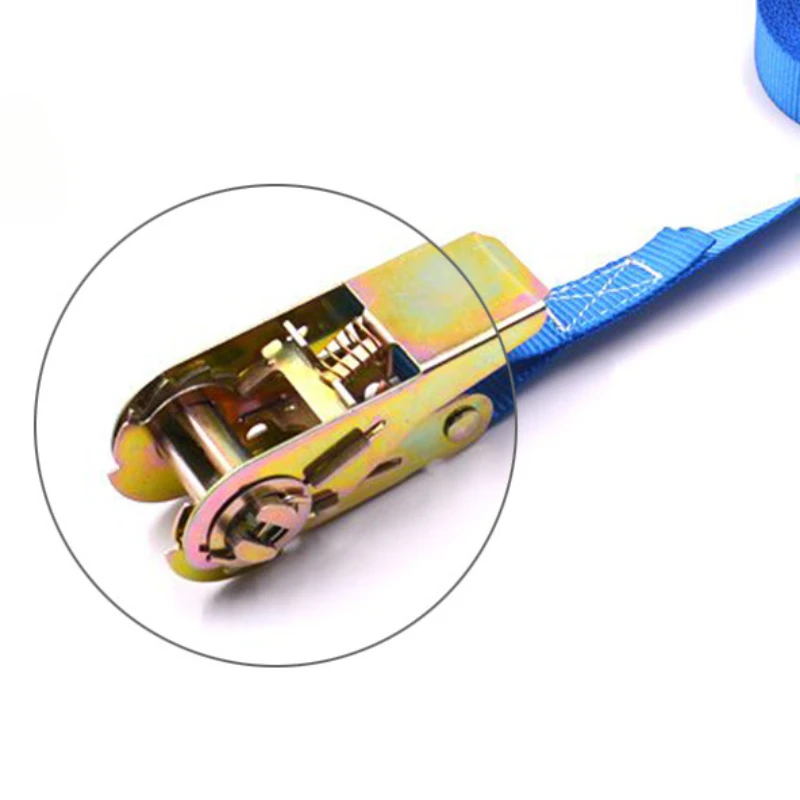 3m Cargo Strap Ratchet Tensioner Freight Car Fixed Tightener Tighten Rope For Luggage Goods Transportation Outdoor Camping image 2