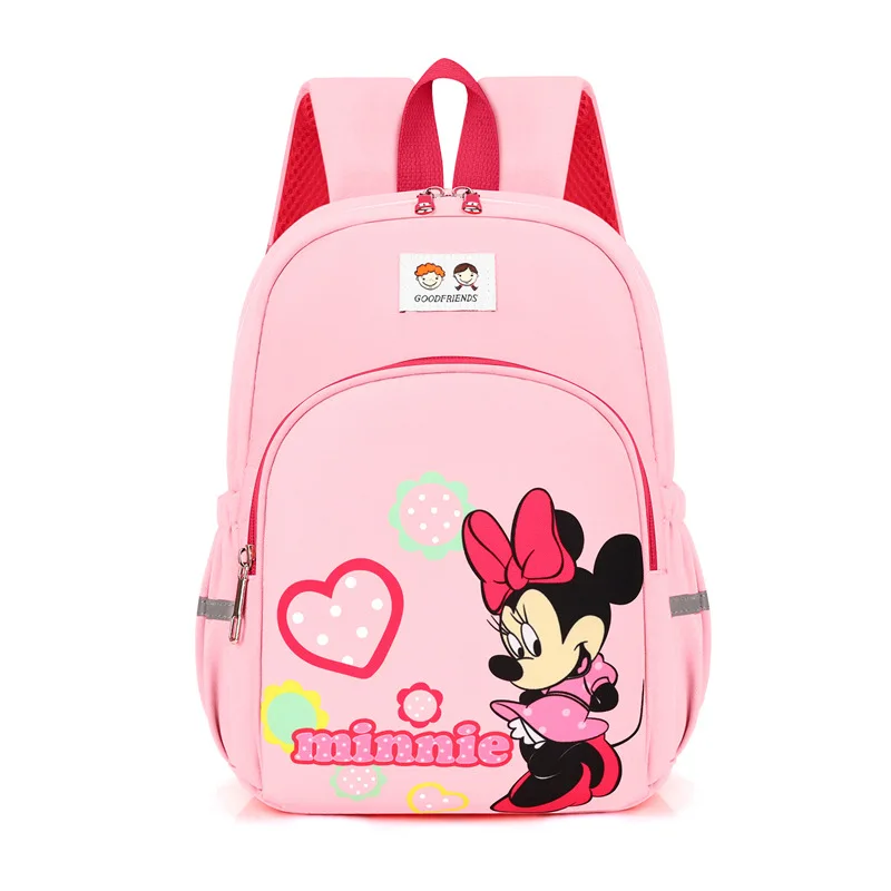

pink red Minnie children's bag kindergarten girls safety backpack primary school students 3-6 years old