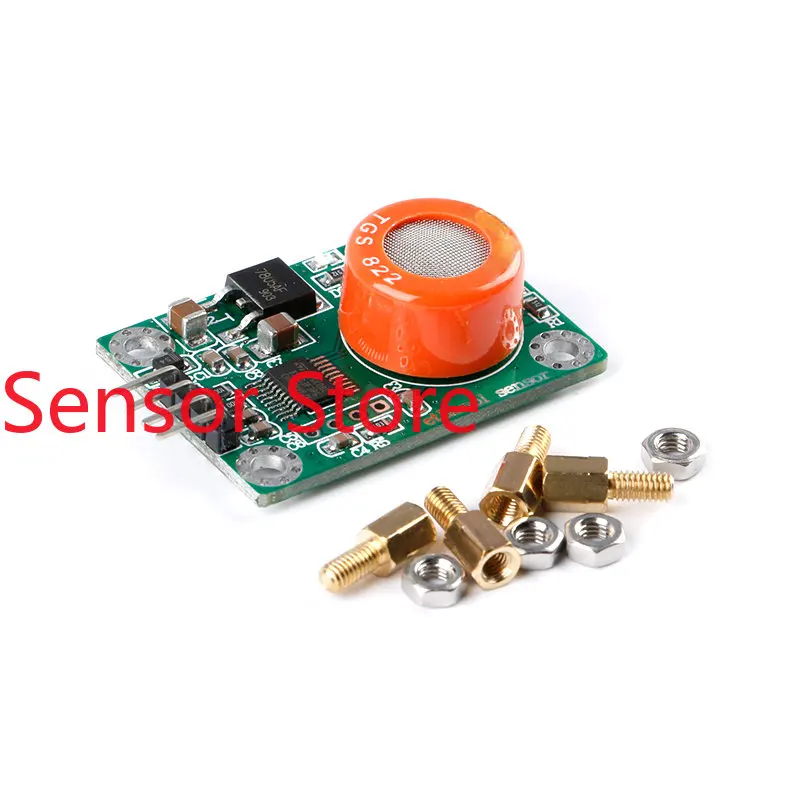 5PCS TGS822 Alcohol Detection Sensor Module Serial Port Output Ethanol  Gas Measurement Connected To The Computer