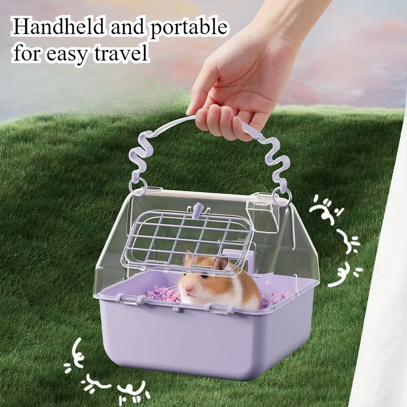 Factory direct sales hamster cage, super luxury panoramic villa, transparent large space, raising golden bear pets, take-out cag