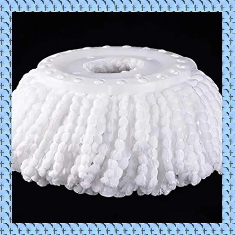 

NOCM Mop Micro-Head Refill For 360° Spin Magic Mop-Microfiber Replacement Mop Head-Round Shape Standard Size (White-9 Pack)