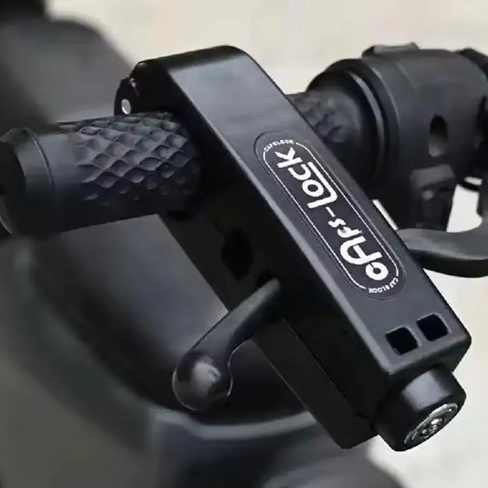 دراجة نارية المقود قفل لا إنذار عالية الدقة قفل الألوان مقاوم للماء الأساسية متعددة بولي كلوريد الفينيل مقاومة للحرارة مكافحة سرقة M4C8 #5