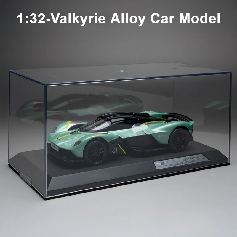 

Модель спортивного автомобиля Valkyrie 1:32 из сплава, имитационная модель, коллекционная игрушка, подарок, акриловая коробка