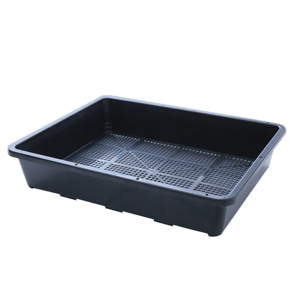Thickened Plastic Seedling Starter Tray Rectangular Succulent Nursery Container Garden Planting Tool Storage Basin