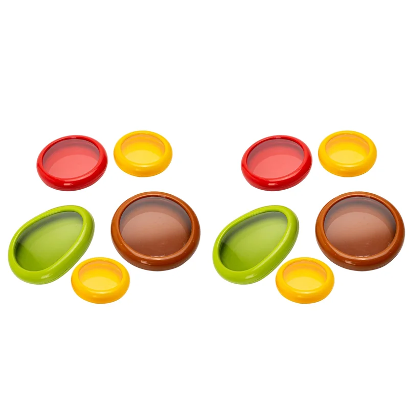 

Набор из 10 предметов Avocado Saver, луковое силиконовое хранилище, контейнеры для фруктов в полунарез - многоразовые кухонные гаджеты для холодильника