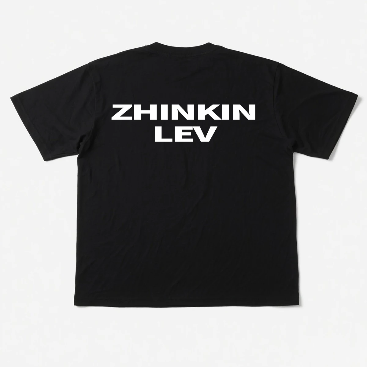 100% Cotton ZHINKIN LEV Print T-Shirt Top for Men Couple Matching Gift for Husband Boyfriend Funny Letter Casual Streetwear Tee