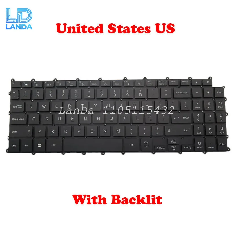 

US Keyboard For LG 15Z90P 15Z90Q 15ZD90Q ZD90QC 15Z95P 16T90P 16T90Q 16Z90P 16ZD90P 16Z90S 16Z90Q 16ZD90Q 16Z90R 16ZB90R 16Z90RS