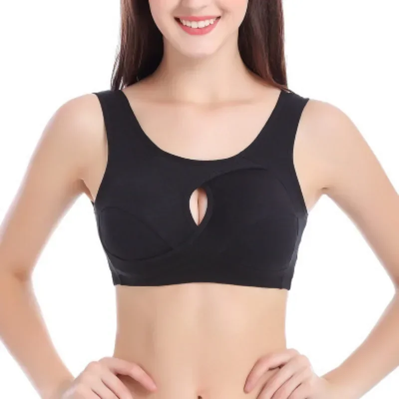 Women Cotton Sports Bra Anti-expansion Anti-Sag Gathering Adjustment Gym Sexy Tight Sports Bra Fitness Yoga Women's Underwear