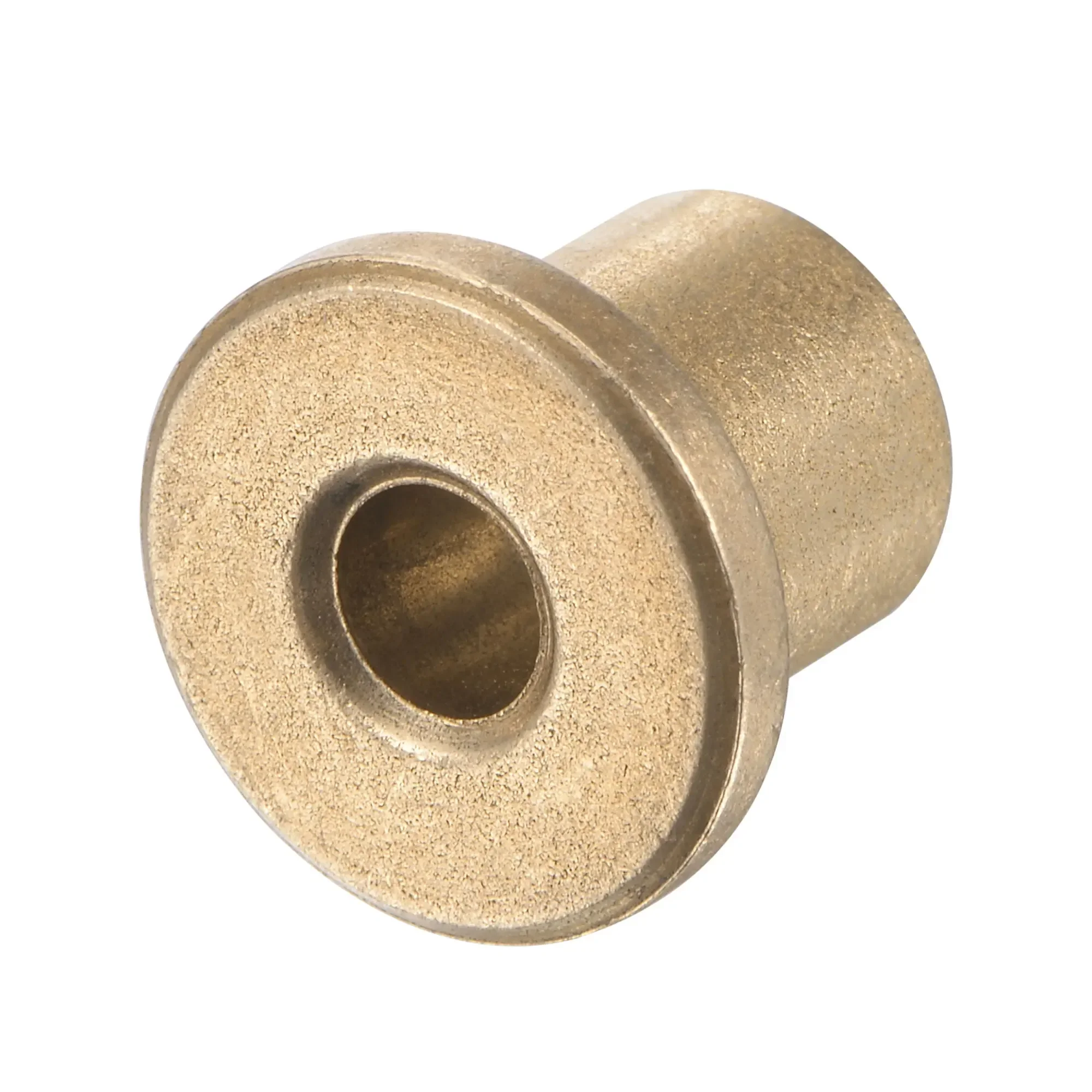 Flange Sleeve Bearings 4x8x10 Sintered Bronze Powder Metallurgy Oil Self-Lubricating Copper Brass Bushing Shaft ID4mm 6mm8mm10mm
