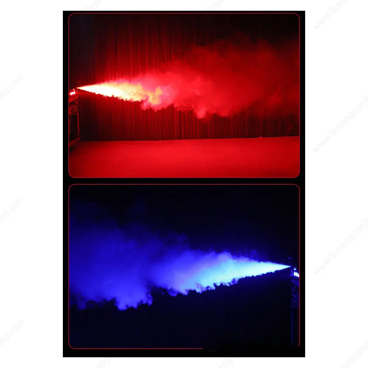 500W Smoke Machine RGB LED Fog Machine with Remote Control DJ Disco Nightclub Stage Effect Wedding Fogger Machine Show Event FX