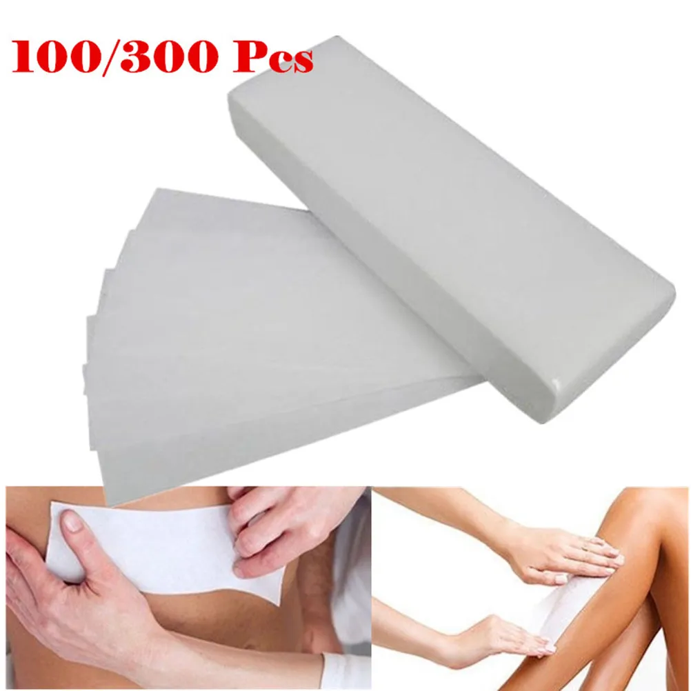 100Pcs Professional Flexible Hair Removal Strips Face Body Waxing Soft Yet Strong No Mess Grip Comfortable Salon Depilatory Wax